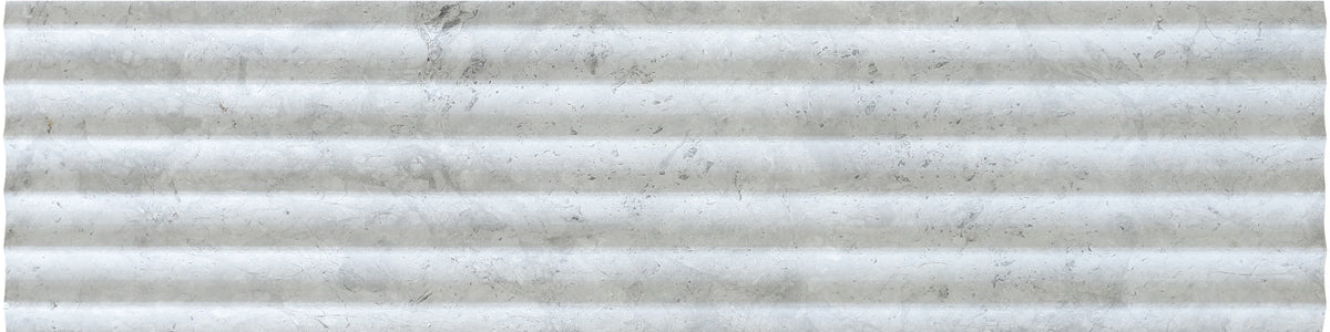 Tundra Grey Honed Flute-In 6'' x 24''  x 1/2'' Field Tile