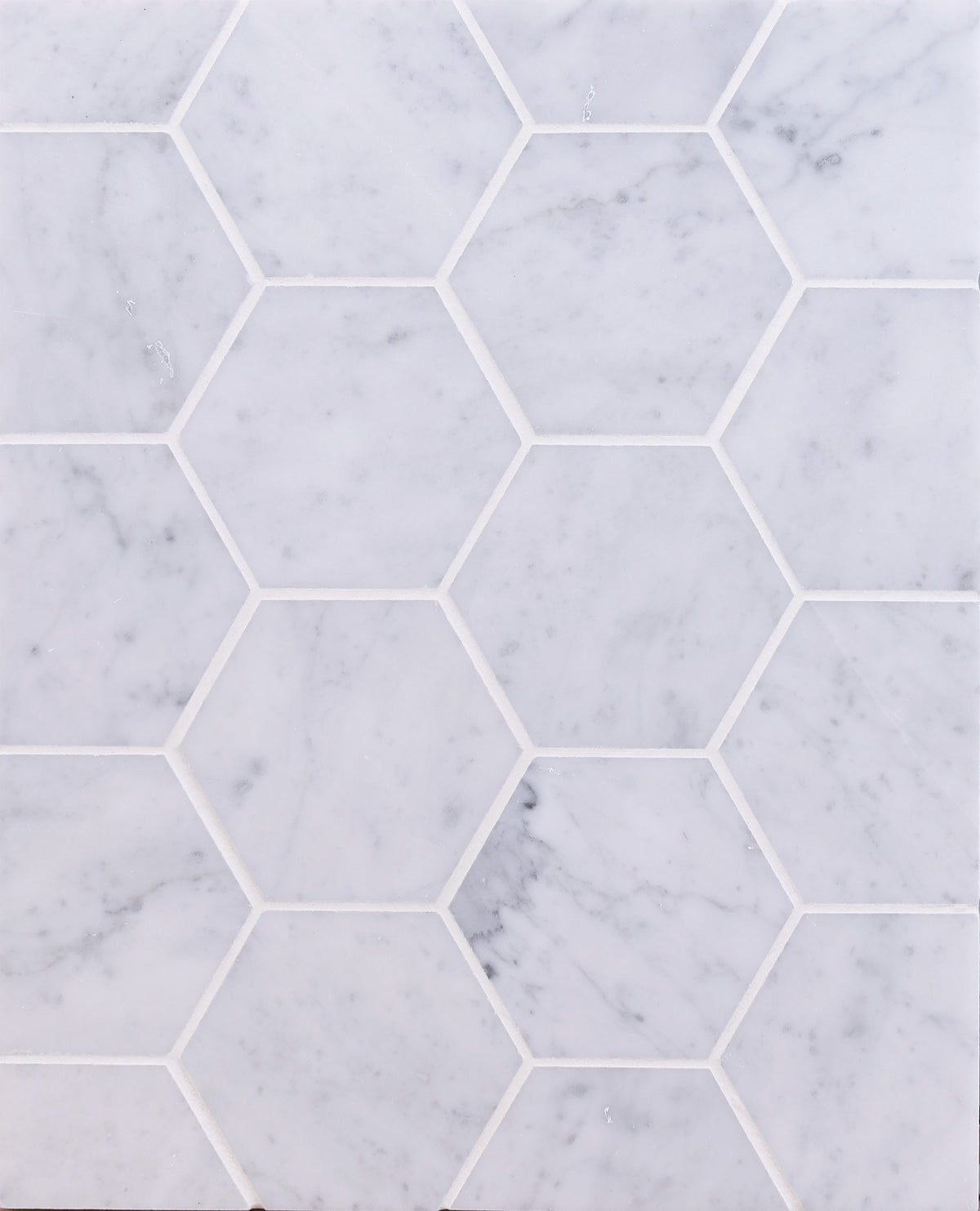 Bianco Carrara Hexagon 3'' Honed Mosaic Building Materials 